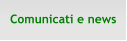 Comunicati e news